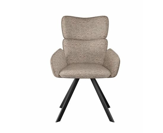 Стул DikLine 501 поворотный NS05 CAPPUCCINO, ножки черные, изображение 2 | Интернет магазин мебели и декора LifeDekor