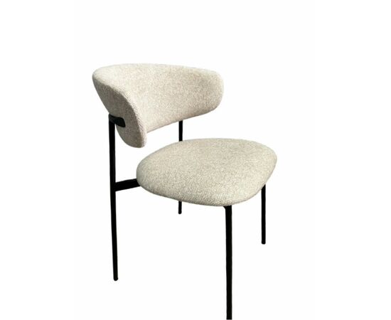 Дизайнерский стул Palermo букле латте | Интернет магазин мебели и декора LifeDekor