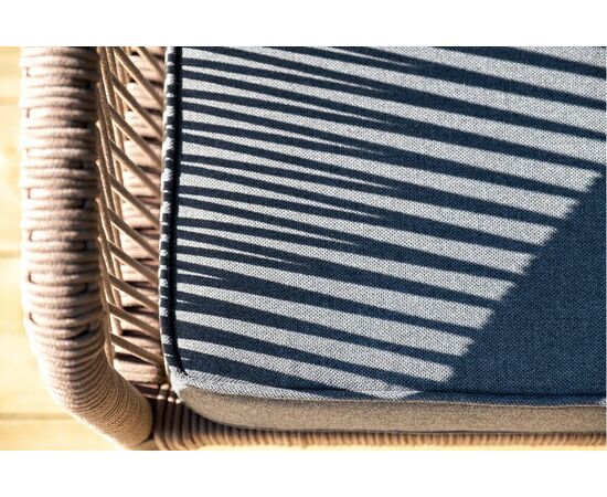 "Канны" лаунж-зона 5-местная плетеная из роупа (веревки), роуп коричневый, изображение 12 | Интернет магазин мебели и декора LifeDekor