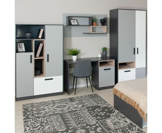 Полка «Квадро» 120, Антрацит/Дуб эндгрейн/Шиншилла, изображение 6 | Интернет магазин мебели и декора LifeDekor