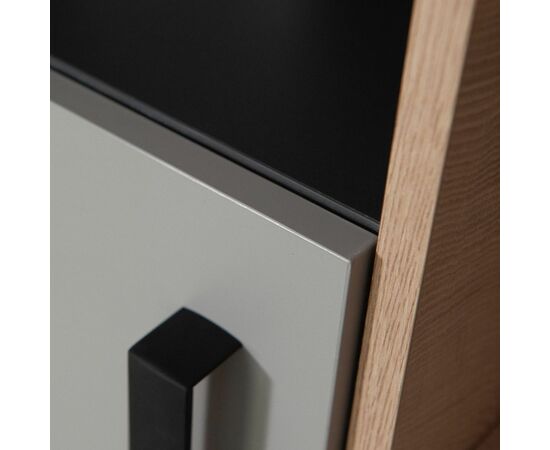Тумба ТВ «Квадро» 100, Антрацит/Дуб эндгрейн/Шиншилла/Белый, изображение 12 | Интернет магазин мебели и декора LifeDekor