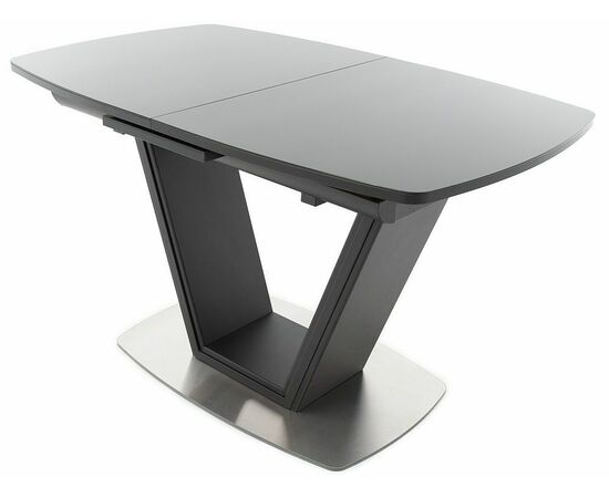 Стол «Севилья» MODERN ПМ стекло OPTI, черный, изображение 2 | Интернет магазин мебели и декора LifeDekor
