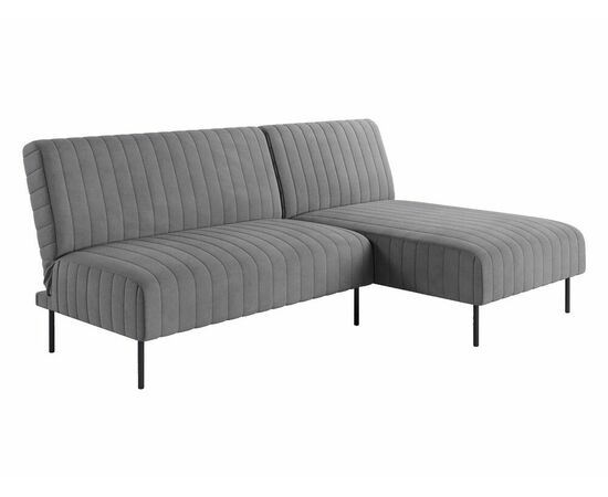 Baccara диван-кровать с шезлонгом, без подлокотников, бархат 03 | Интернет магазин мебели и декора LifeDekor