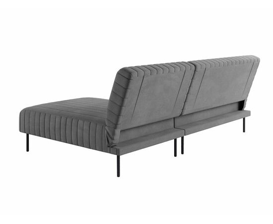 Baccara диван-кровать с шезлонгом, без подлокотников, бархат 03, изображение 7 | Интернет магазин мебели и декора LifeDekor