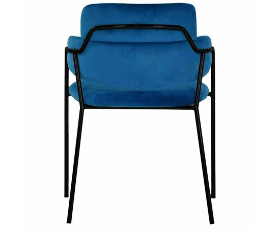 Стул Napoli синий с черными ножками, изображение 4 | Интернет магазин мебели и декора LifeDekor
