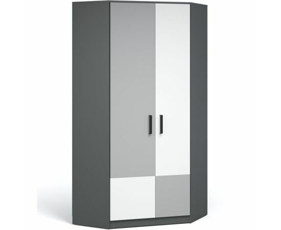 Шкаф «Квадро», Антрацит/Шиншилла/Белый | Интернет магазин мебели и декора LifeDekor