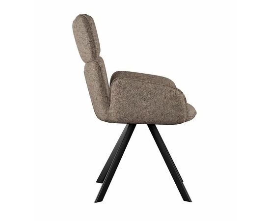 Стул DikLine 501 поворотный NS05 CAPPUCCINO, ножки черные, изображение 3 | Интернет магазин мебели и декора LifeDekor