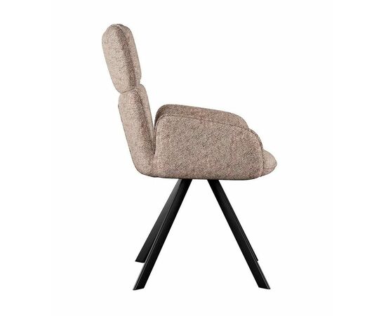 Стул DikLine 501 поворотный NS04 CREAM, ножки черные, изображение 3 | Интернет магазин мебели и декора LifeDekor