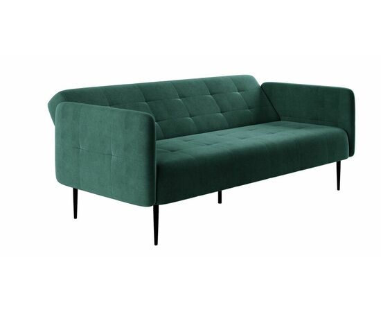 Monaco диван-кровать прямой с подлокотниками, трехместный, бархат 87, изображение 2 | Интернет магазин мебели и декора LifeDekor