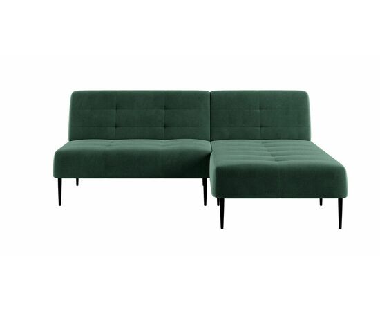 Monaco диван-кровать с шезлонгом, без подлокотников, бархат зеленый 19, изображение 3 | Интернет магазин мебели и декора LifeDekor