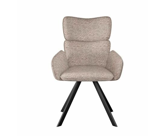 Стул DikLine 501 поворотный NS04 CREAM, ножки черные, изображение 2 | Интернет магазин мебели и декора LifeDekor