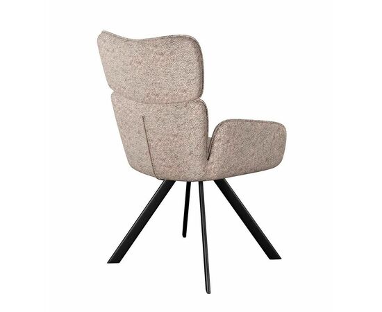 Стул DikLine 501 поворотный NS04 CREAM, ножки черные, изображение 4 | Интернет магазин мебели и декора LifeDekor