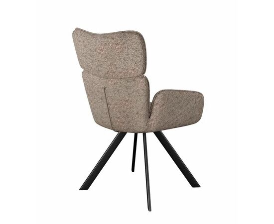 Стул DikLine 501 поворотный NS05 CAPPUCCINO, ножки черные, изображение 4 | Интернет магазин мебели и декора LifeDekor