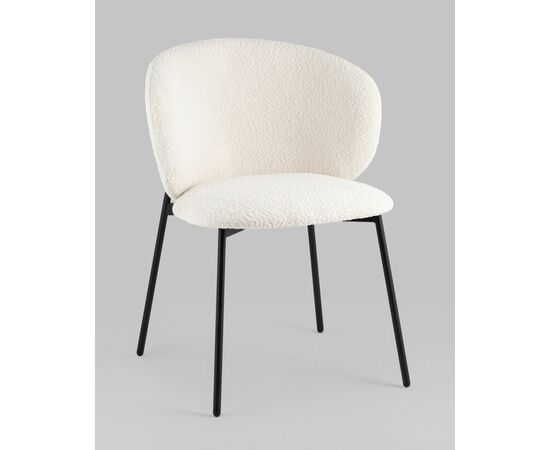 Стул Блейз букле белый, изображение 2 | Интернет магазин мебели и декора LifeDekor