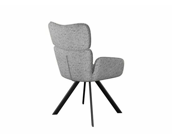 Стул DikLine 501 поворотный NS10 GREY, ножки черные, изображение 4 | Интернет магазин мебели и декора LifeDekor