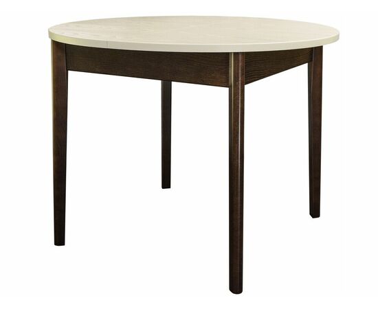 Стол обеденный Мариус М 81 раздвижной слоновая кость/орех 100/139*100 | Интернет магазин мебели и декора LifeDekor