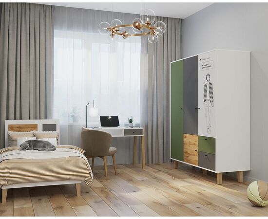 Шкаф STORY Пушкин 149, белый шёлк, изображение 3 | Интернет магазин мебели и декора LifeDekor