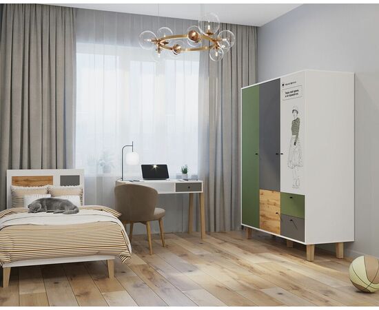 Стол письменный STORY, Белый шёлк, изображение 4 | Интернет магазин мебели и декора LifeDekor