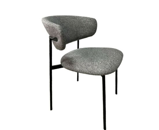 Дизайнерский стул Palermo букле серый | Интернет магазин мебели и декора LifeDekor