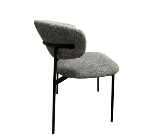 Дизайнерский стул Palermo букле серый, изображение 2 | Интернет магазин мебели и декора LifeDekor