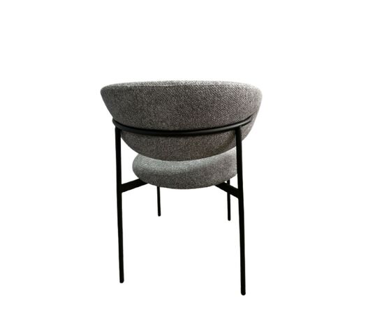 Дизайнерский стул Palermo букле серый, изображение 4 | Интернет магазин мебели и декора LifeDekor