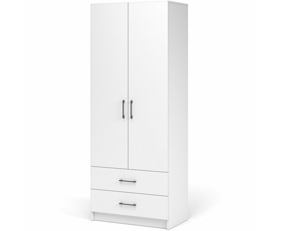 Шкаф «Чикаго» 2д2ящ, белый, изображение 2 | Интернет магазин мебели и декора LifeDekor