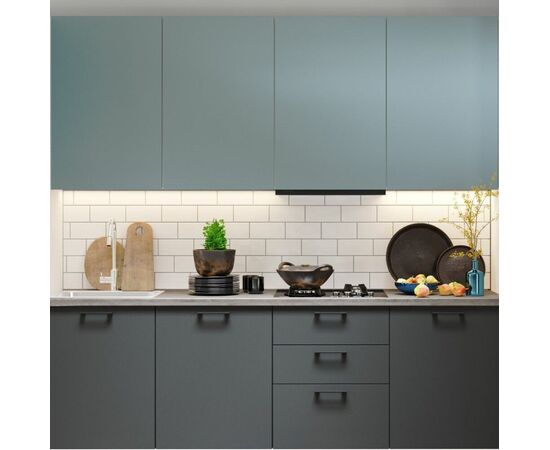 Кухонный гарнитур «Равенна Сити» 180см 60x40, Сумеречный голубой/Антрацит, изображение 5 | Интернет магазин мебели и декора LifeDekor