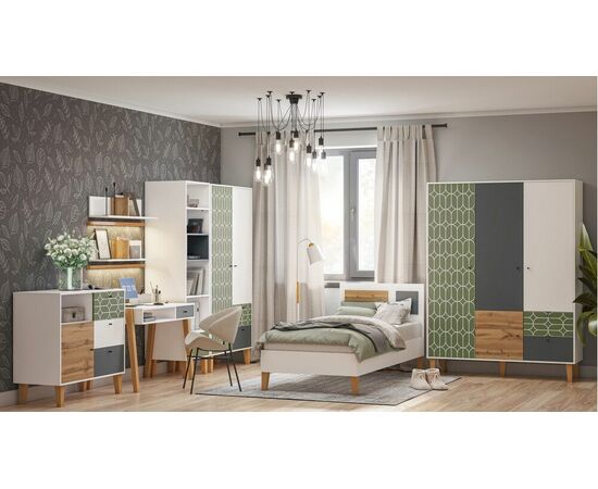 Шкаф STORY Овалы 149, Белый шёлк, изображение 2 | Интернет магазин мебели и декора LifeDekor