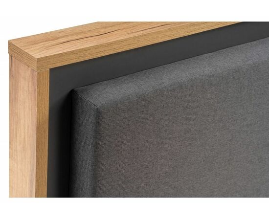 Кровать Клауд 160х200 парящая дуб крафт золотой / антрацит, изображение 7 | Интернет магазин мебели и декора LifeDekor