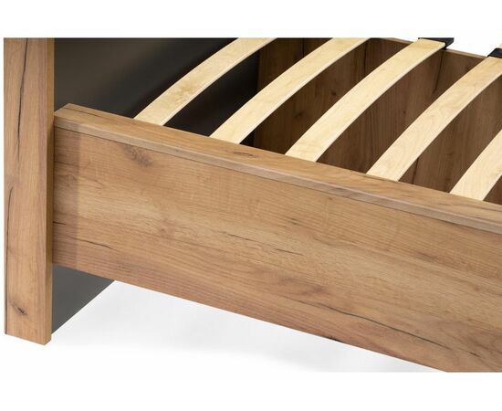 Кровать Клауд 160х200 парящая дуб крафт золотой / антрацит, изображение 8 | Интернет магазин мебели и декора LifeDekor