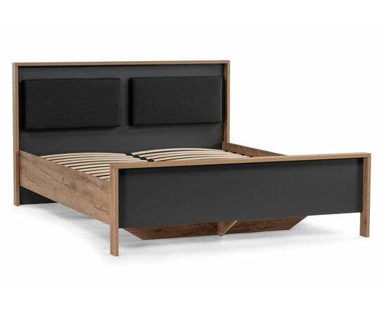 Кровать Тхан 180х200 дуб крафт золотой / антрацит, изображение 3 | Интернет магазин мебели и декора LifeDekor