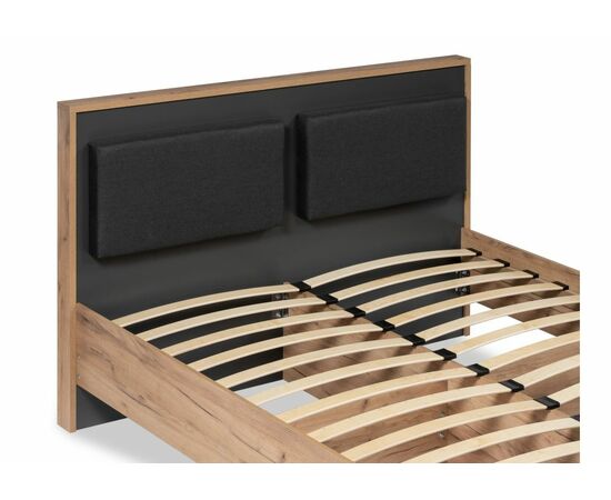 Кровать Тхан 180х200 дуб крафт золотой / антрацит, изображение 7 | Интернет магазин мебели и декора LifeDekor