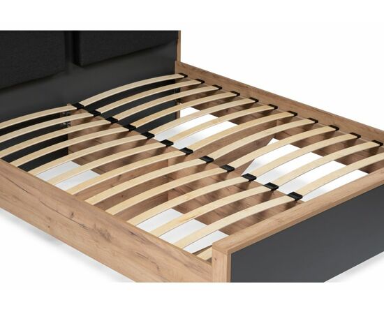 Кровать Тхан 180х200 дуб крафт золотой / антрацит, изображение 9 | Интернет магазин мебели и декора LifeDekor