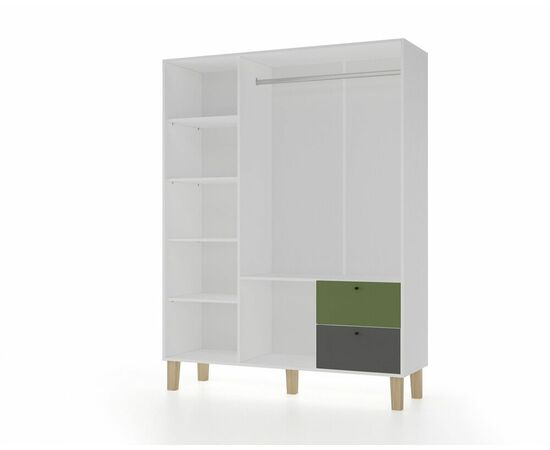 Шкаф STORY Пушкин 149, белый шёлк, изображение 2 | Интернет магазин мебели и декора LifeDekor