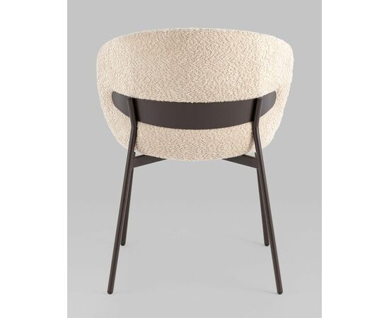 Стул Блейз букле капучино каркас серо-коричневый, изображение 49 | Интернет магазин мебели и декора LifeDekor