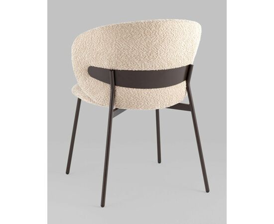 Стул Блейз букле капучино каркас серо-коричневый, изображение 48 | Интернет магазин мебели и декора LifeDekor