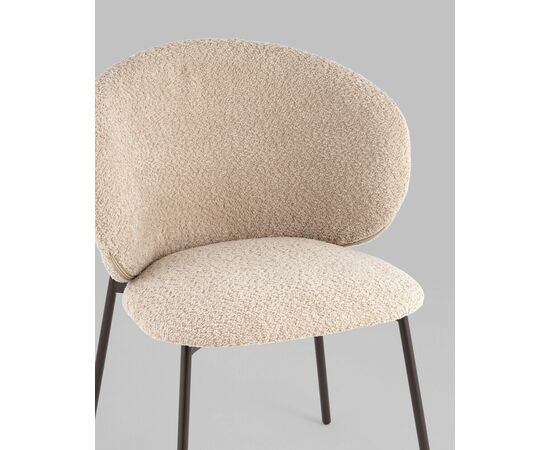 Стул Блейз букле капучино каркас серо-коричневый, изображение 45 | Интернет магазин мебели и декора LifeDekor