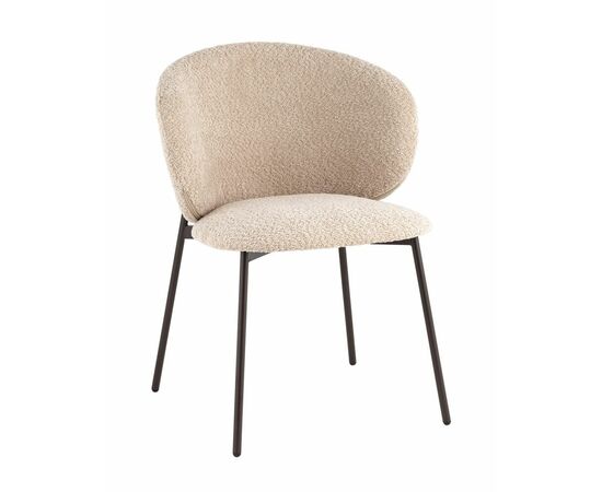 Стул Блейз букле капучино каркас серо-коричневый | Интернет магазин мебели и декора LifeDekor