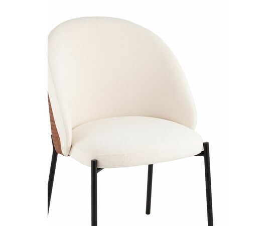 Стул обеденный Adelinde бежевый с коричневой экокожей, изображение 46 | Интернет магазин мебели и декора LifeDekor