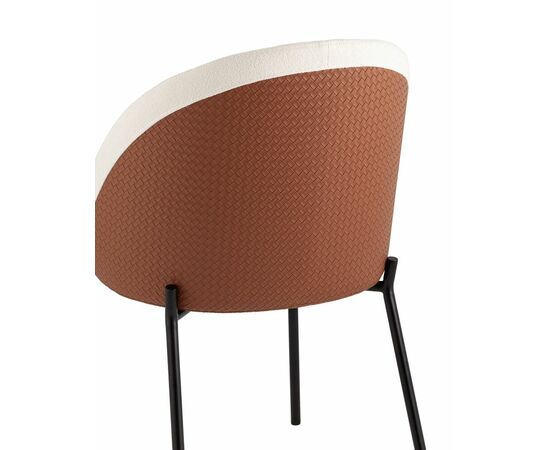 Стул обеденный Adelinde бежевый с коричневой экокожей, изображение 47 | Интернет магазин мебели и декора LifeDekor