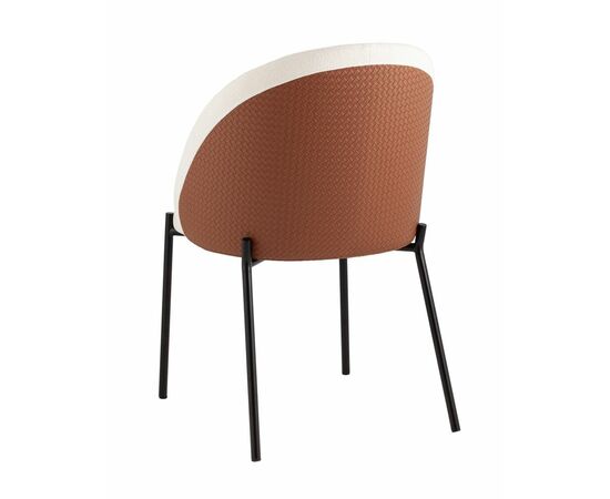 Стул обеденный Adelinde бежевый с коричневой экокожей, изображение 44 | Интернет магазин мебели и декора LifeDekor