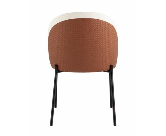 Стул обеденный Adelinde бежевый с коричневой экокожей, изображение 45 | Интернет магазин мебели и декора LifeDekor