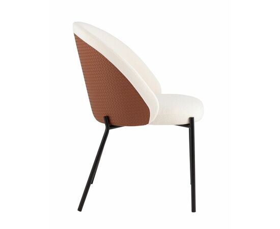 Стул обеденный Adelinde бежевый с коричневой экокожей, изображение 43 | Интернет магазин мебели и декора LifeDekor