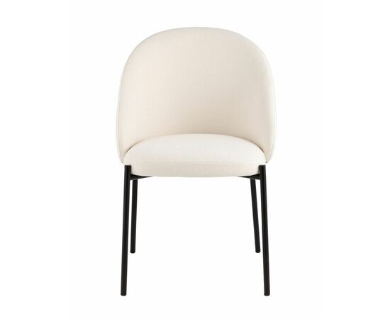 Стул обеденный Adelinde бежевый с коричневой экокожей, изображение 2 | Интернет магазин мебели и декора LifeDekor