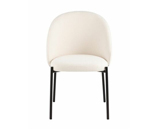 Стул обеденный Adelinde бежевый с зеленой экокожей, изображение 2 | Интернет магазин мебели и декора LifeDekor