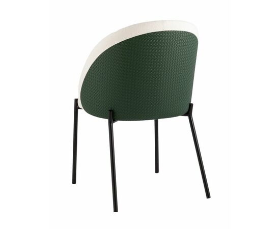 Стул обеденный Adelinde бежевый с зеленой экокожей, изображение 45 | Интернет магазин мебели и декора LifeDekor