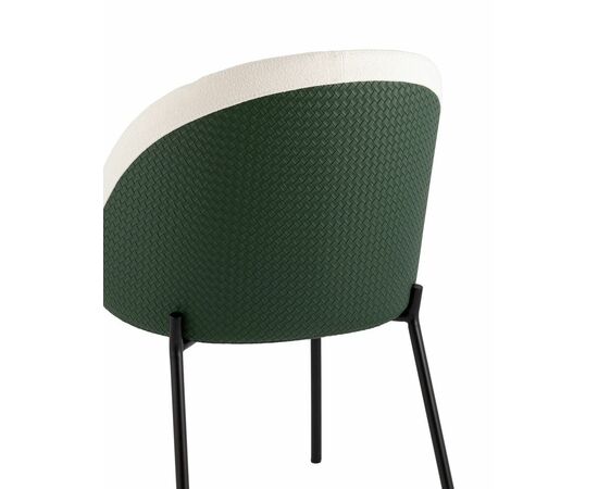 Стул обеденный Adelinde бежевый с зеленой экокожей, изображение 47 | Интернет магазин мебели и декора LifeDekor