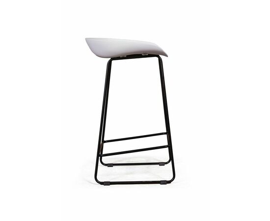Стул полубарный Leo пластик белый, изображение 4 | Интернет магазин мебели и декора LifeDekor