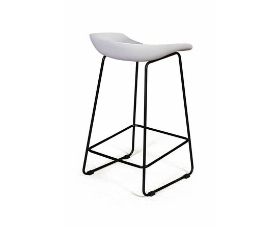 Стул полубарный Leo пластик белый, изображение 6 | Интернет магазин мебели и декора LifeDekor