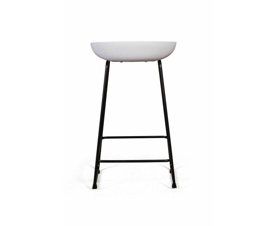 Стул полубарный Leo пластик белый, изображение 7 | Интернет магазин мебели и декора LifeDekor